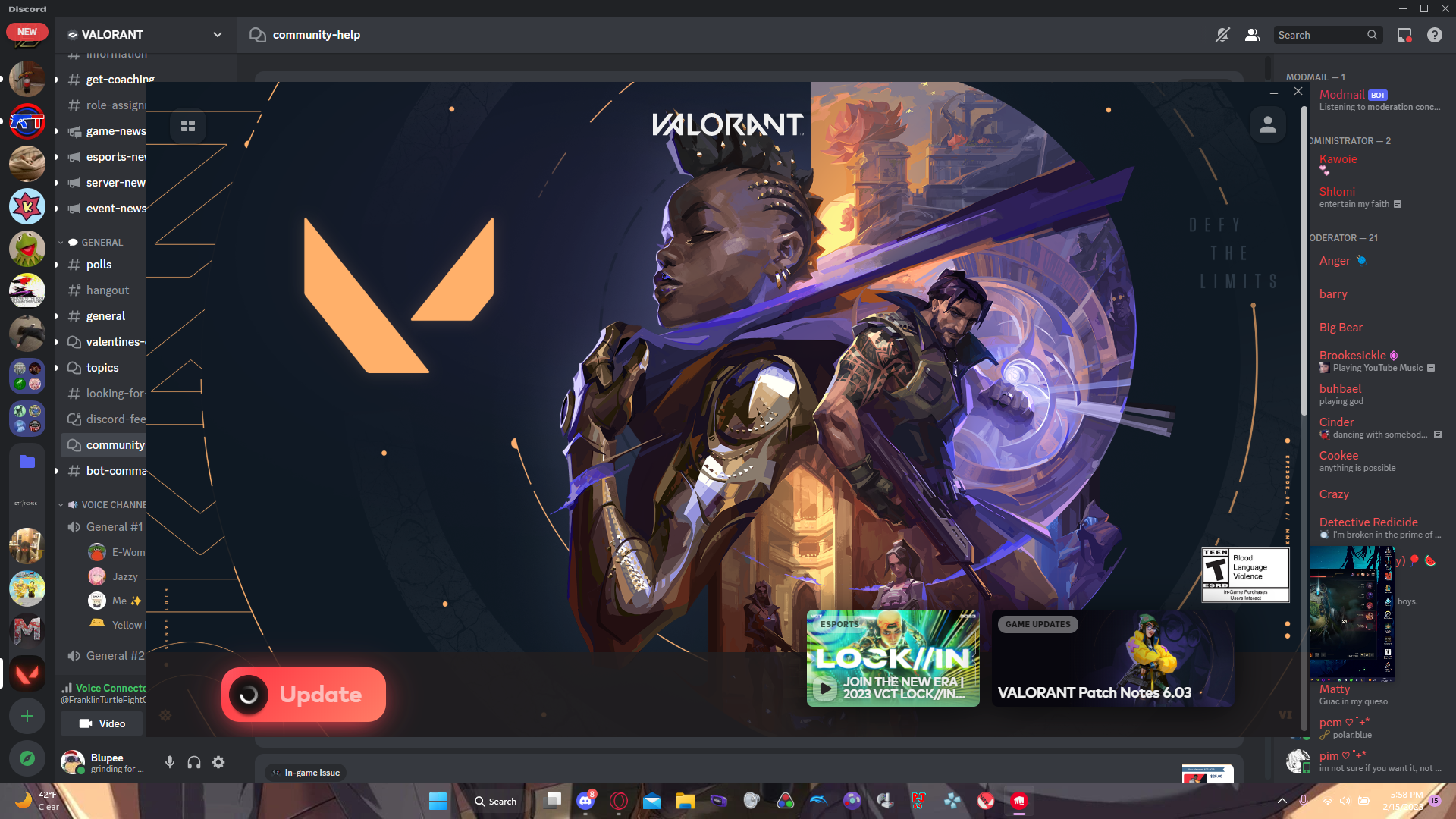 Valorant stuck loading update forever, even on administrator mode VALORANT