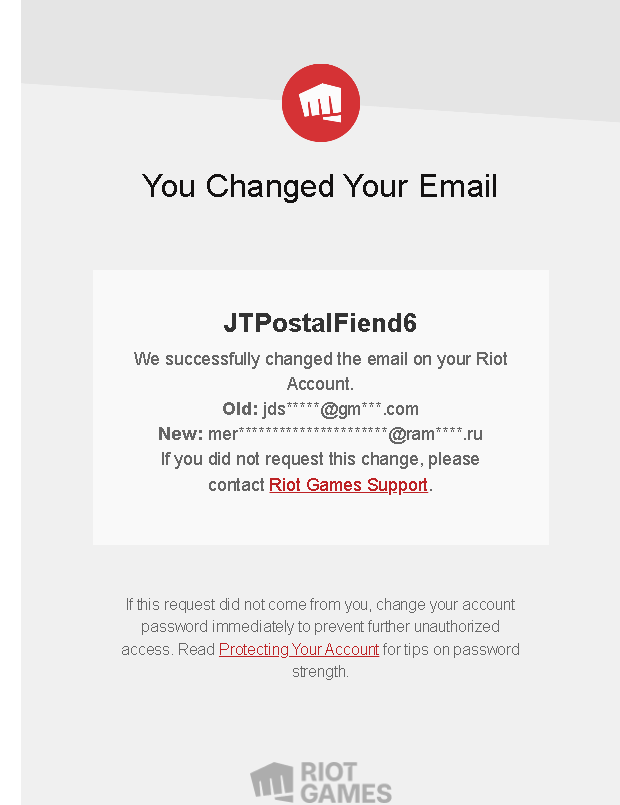 Account hacked email changed VALORANT