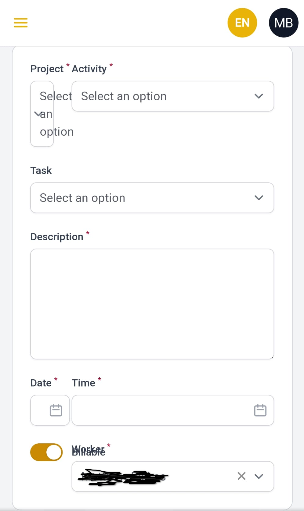Form not displaying properly on mobile filament