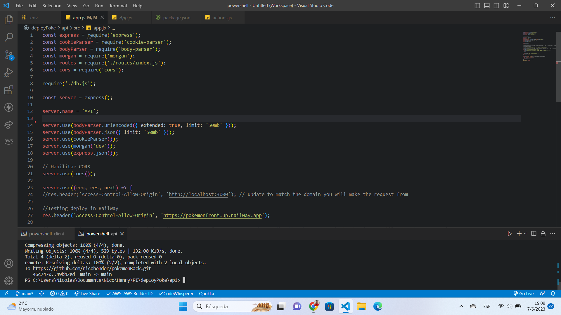 Error: Docker build failed while deploying - Railway