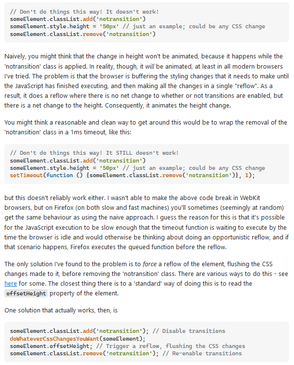 CSS transitions apply on page load Kevin Powell Community
