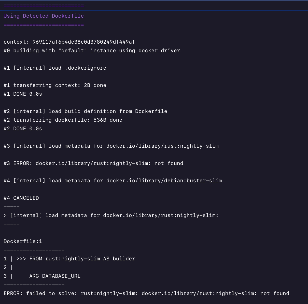 Use rust nightly Railway