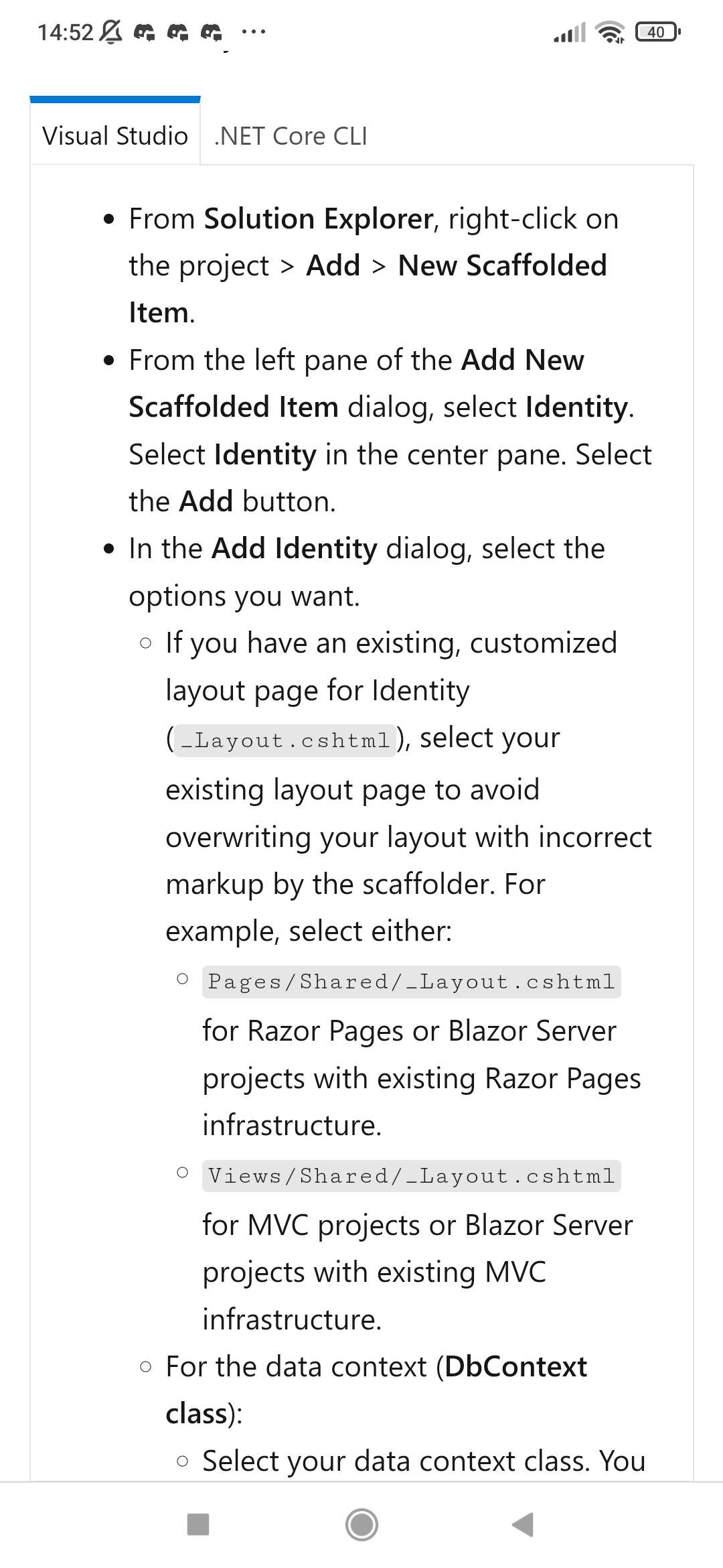 Create a custom register login razor views for my blazor identity c 