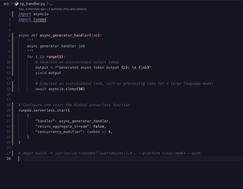 Does async generator allow a worker to take off multiple jobs ...