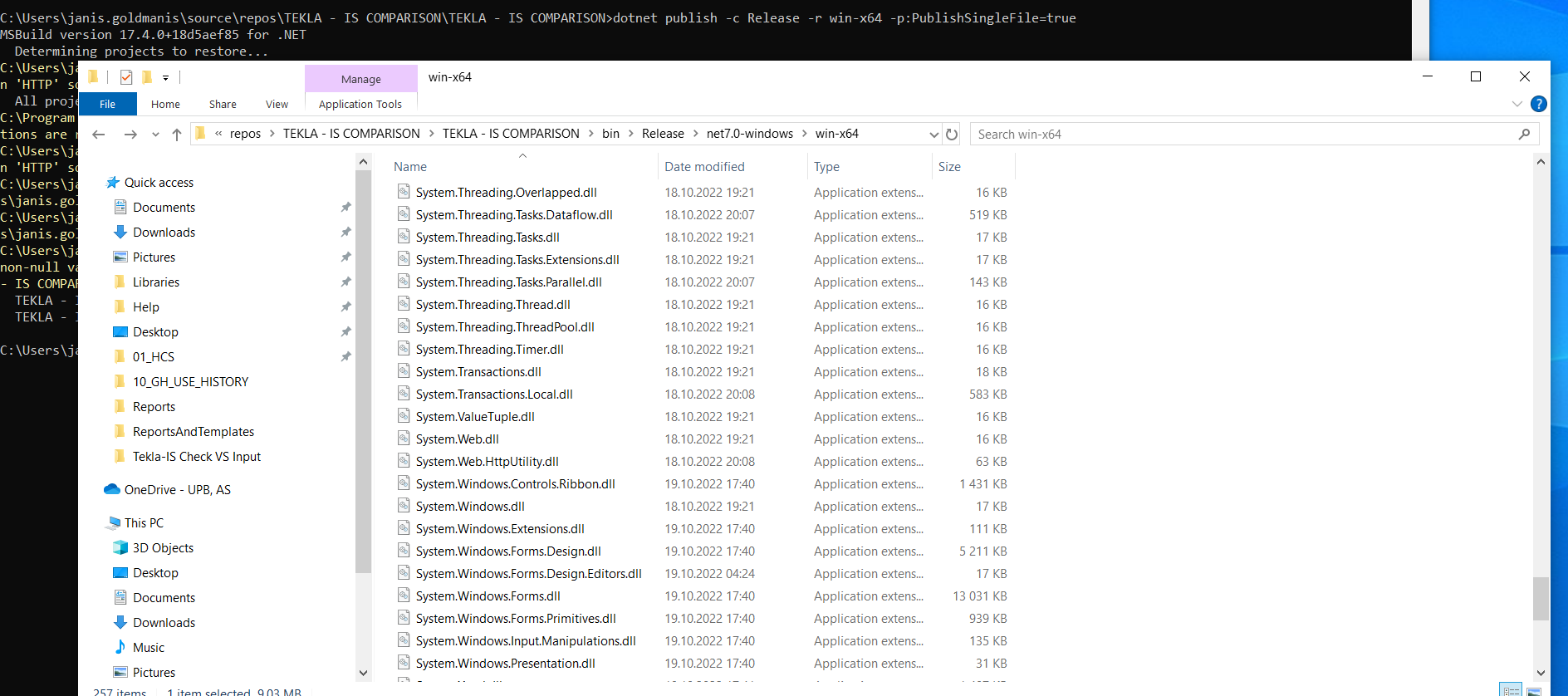 Publish to single working .exe C