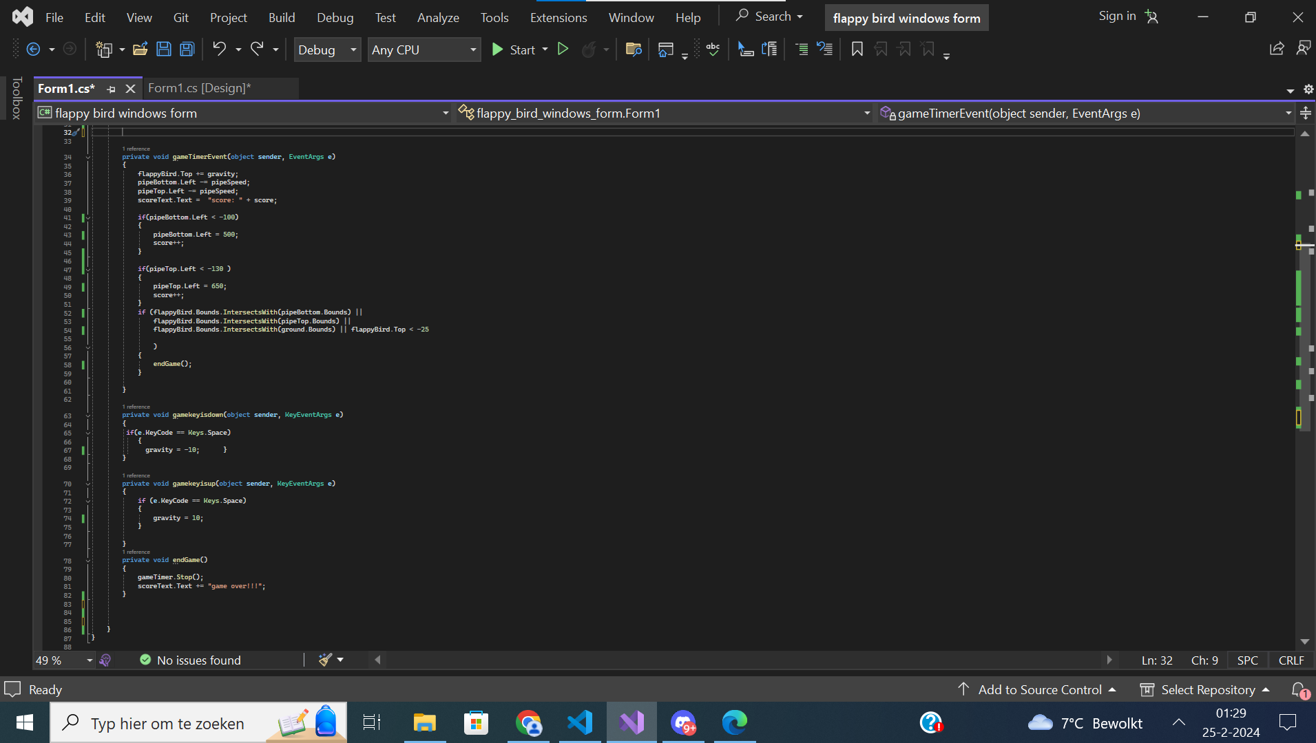 automatic restart game C