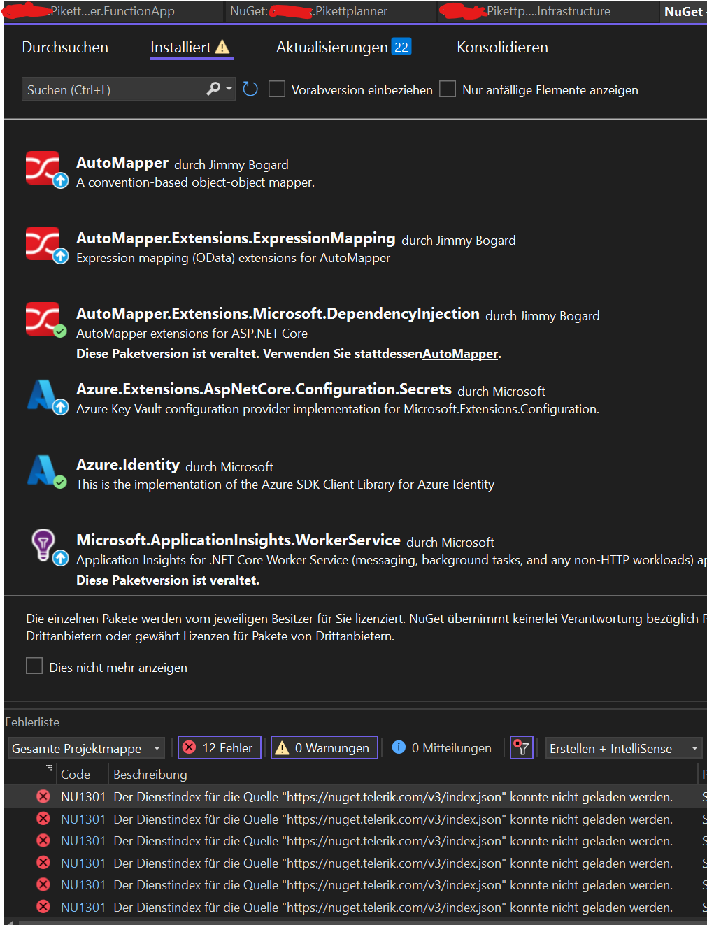 Help with NuGet Packages C