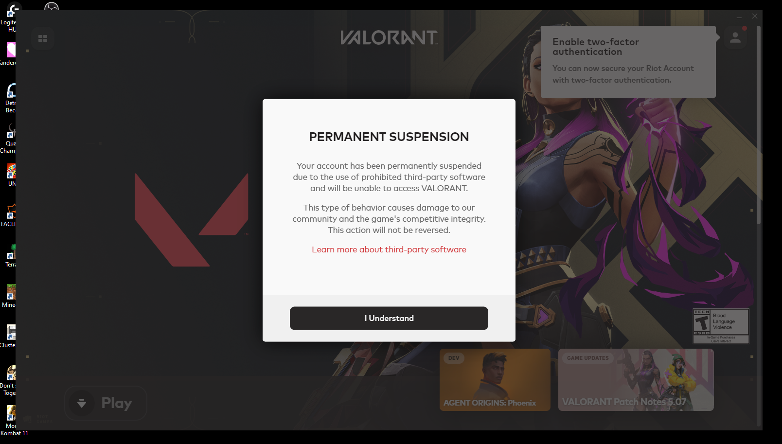 hardware ban for no reason VALORANT